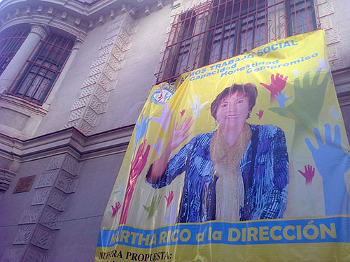 Banner de la candidata Martha Rico